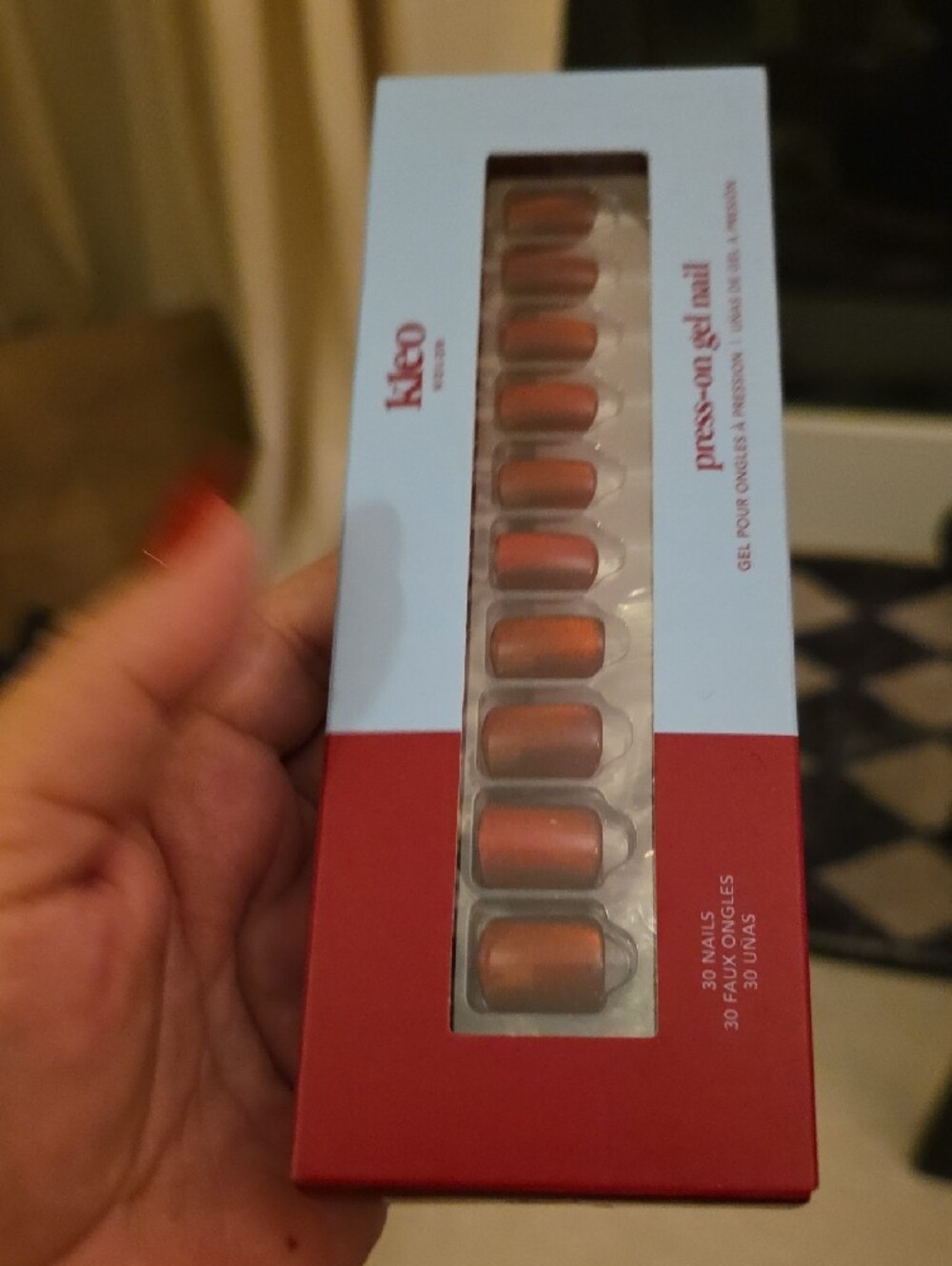 Kleo Kolor Press-On Gel Nails - Scarlet Success 30pc - Picture 3 of 6